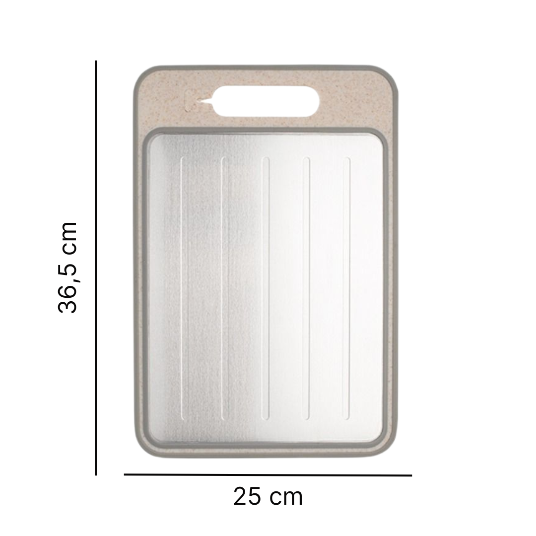 Tábua de Corte 3 em 1 com Descongelador e Amolador