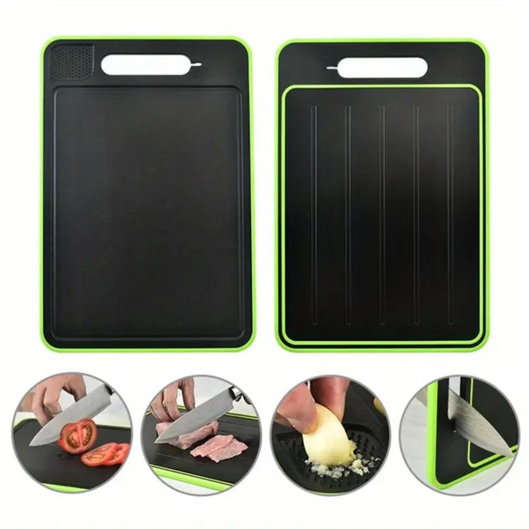 Tábua de Corte 3 em 1 com Descongelador e Amolador