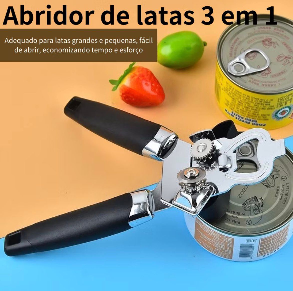 Abridor de Latas 3 em 1  Super Chefe