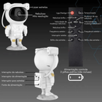 Projetor Astronauta com Som e Luz - Estrelito