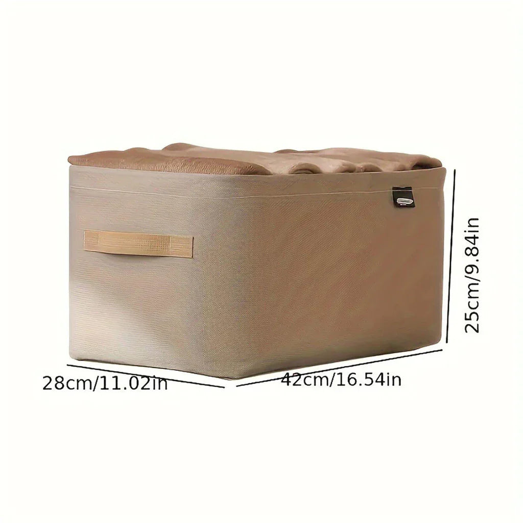 Kit 4 Organizadores Dobráveis p/ Roupas – Cinza ou Caqui