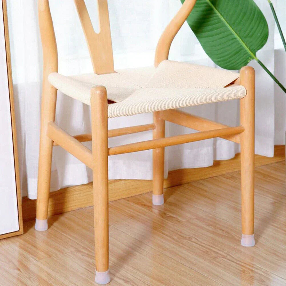 KIT 12 Protetores de Silicone para Pés de Cadeira e Mesa | Antirrisco e Antirruído